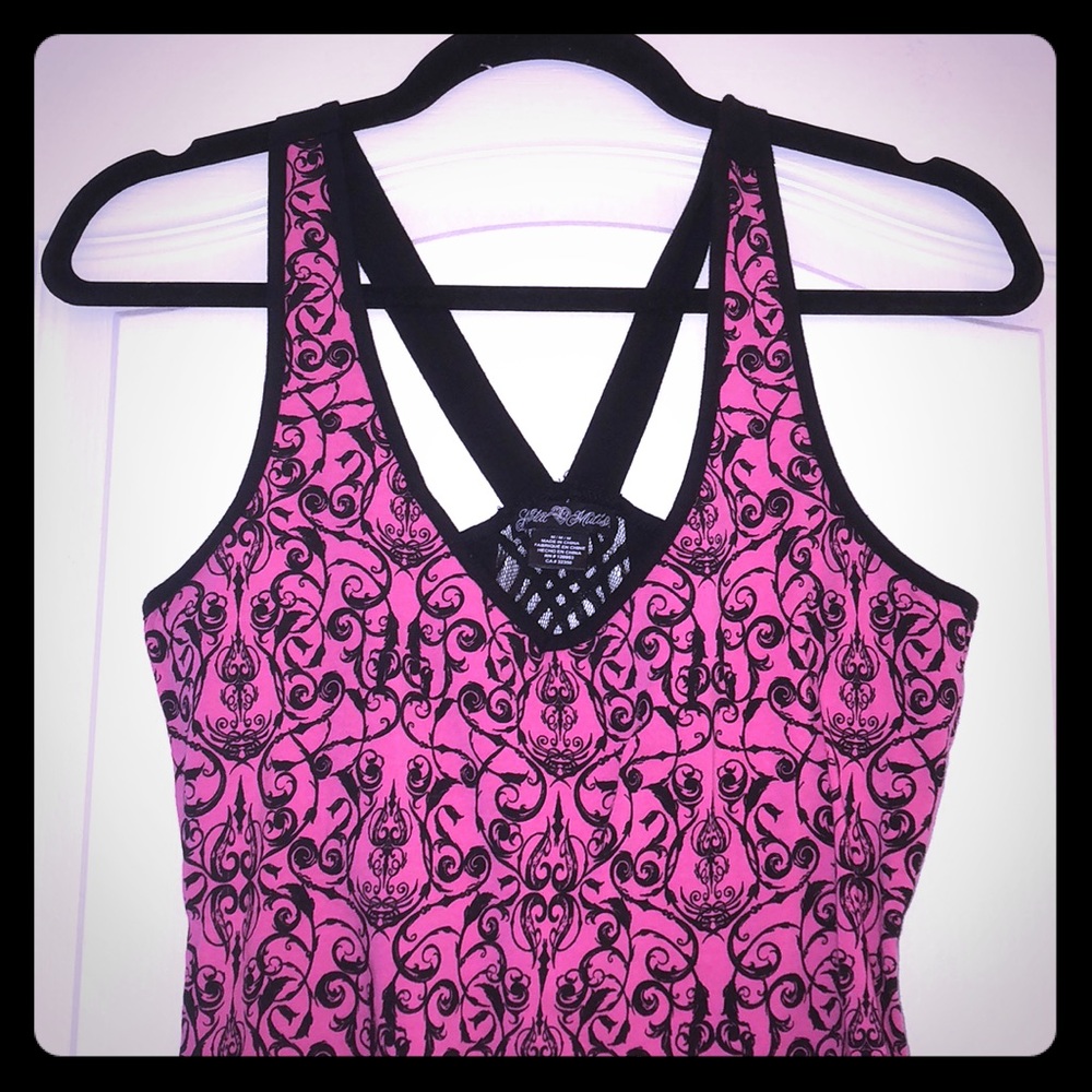Pink Metal Mulisha tank top